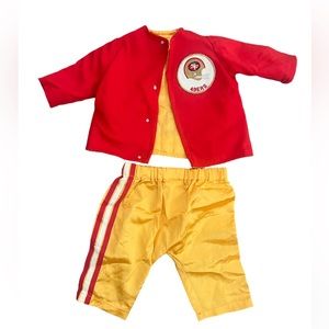 vintage 49er outfit (top & bottom) baby size 0-3 months. San Francisco 49ers.